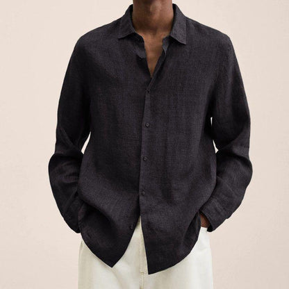 Adrián – Camisa de Lino de Corte Relajado para Hombre