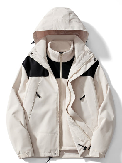 Diego - Chaqueta impermeable de hombre con forro desmontable