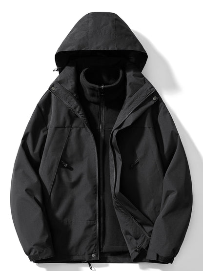 Diego - Chaqueta impermeable de hombre con forro desmontable