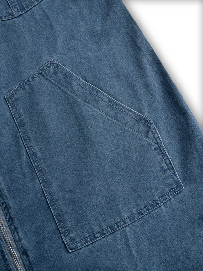 Nora – Mono largo con capucha y cremallera frontal