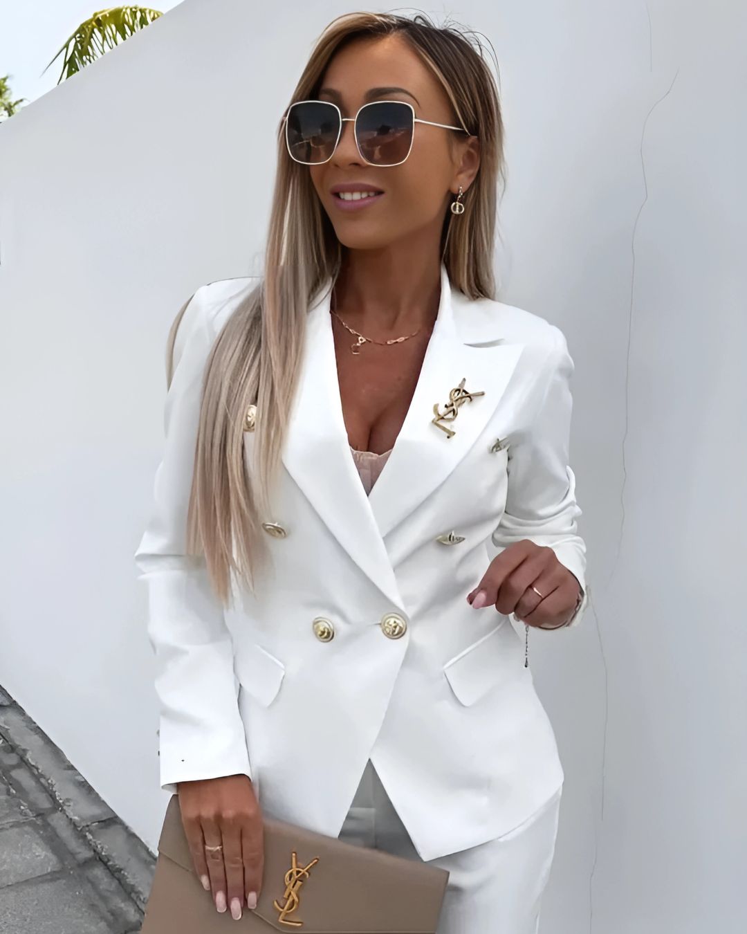 Valeria – Traje de Chaqueta y Pantalón Slim Fit para Mujer