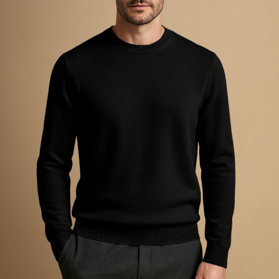 Hugo – Jersey de punto básico para hombre