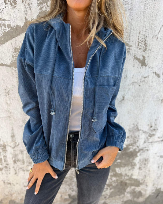Clara - Chaqueta de pana con capucha mujer