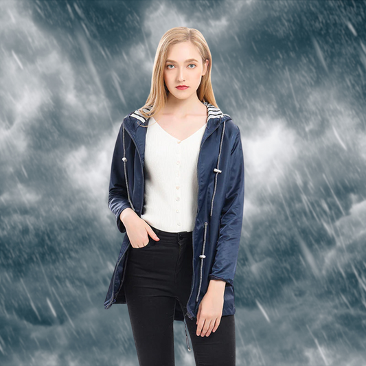 Nerea – Chaqueta impermeable de mujer con capucha