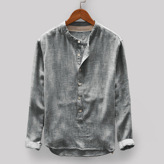 Elías – Camisa casual con cuello mao