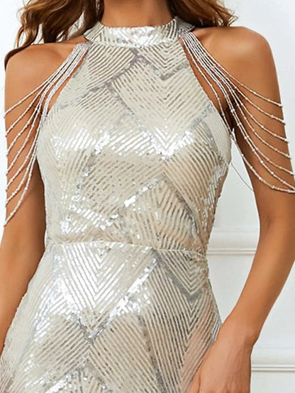Bianca - Vestido largo con hombros descubiertos mujer