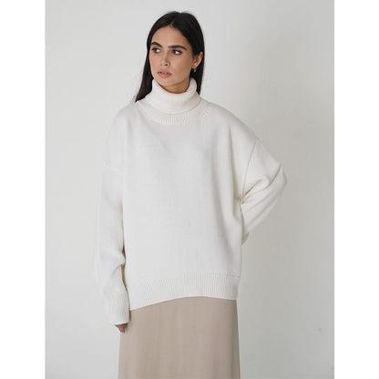 Clara – Suéter de cuello alto estilo oversize