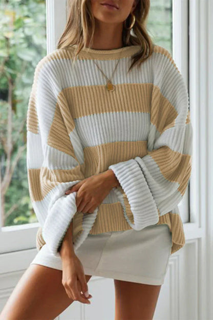 Emma – Suéter oversize de rayas para mujer