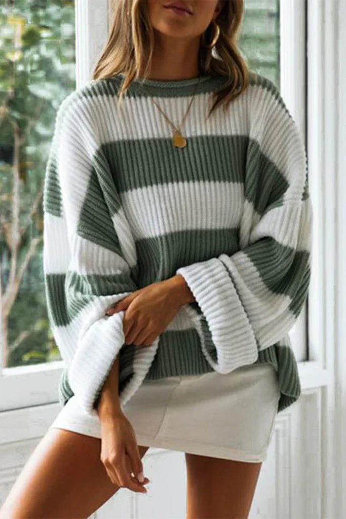 Emma – Suéter oversize de rayas para mujer