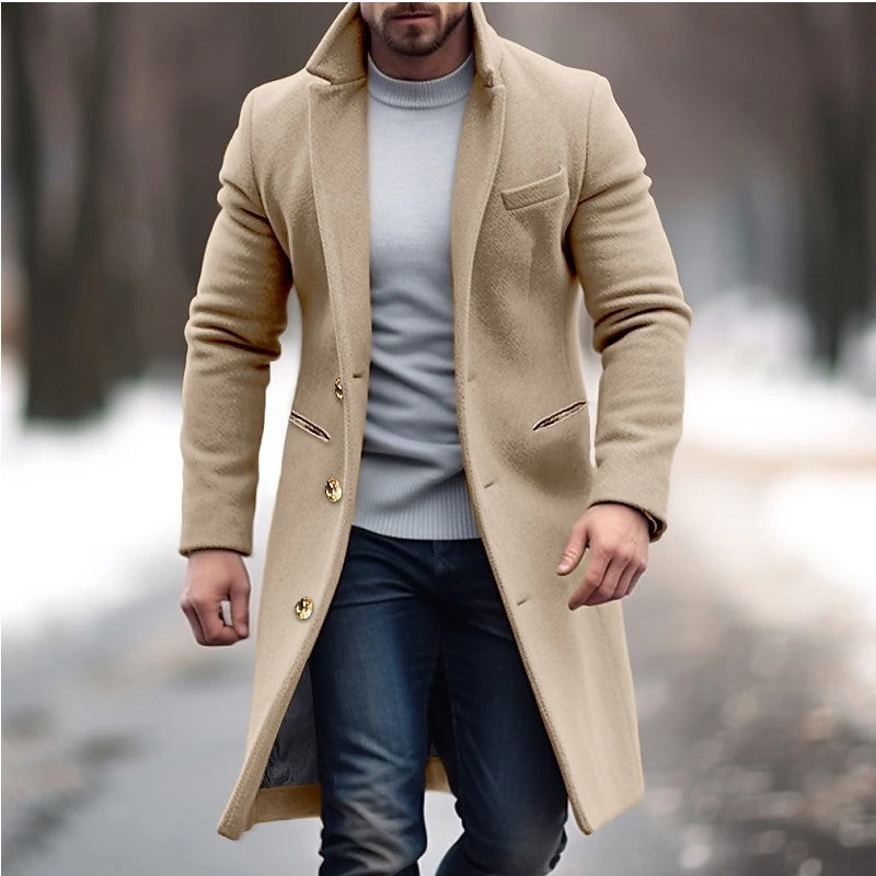 Leonardo – Abrigo largo de lana para hombre