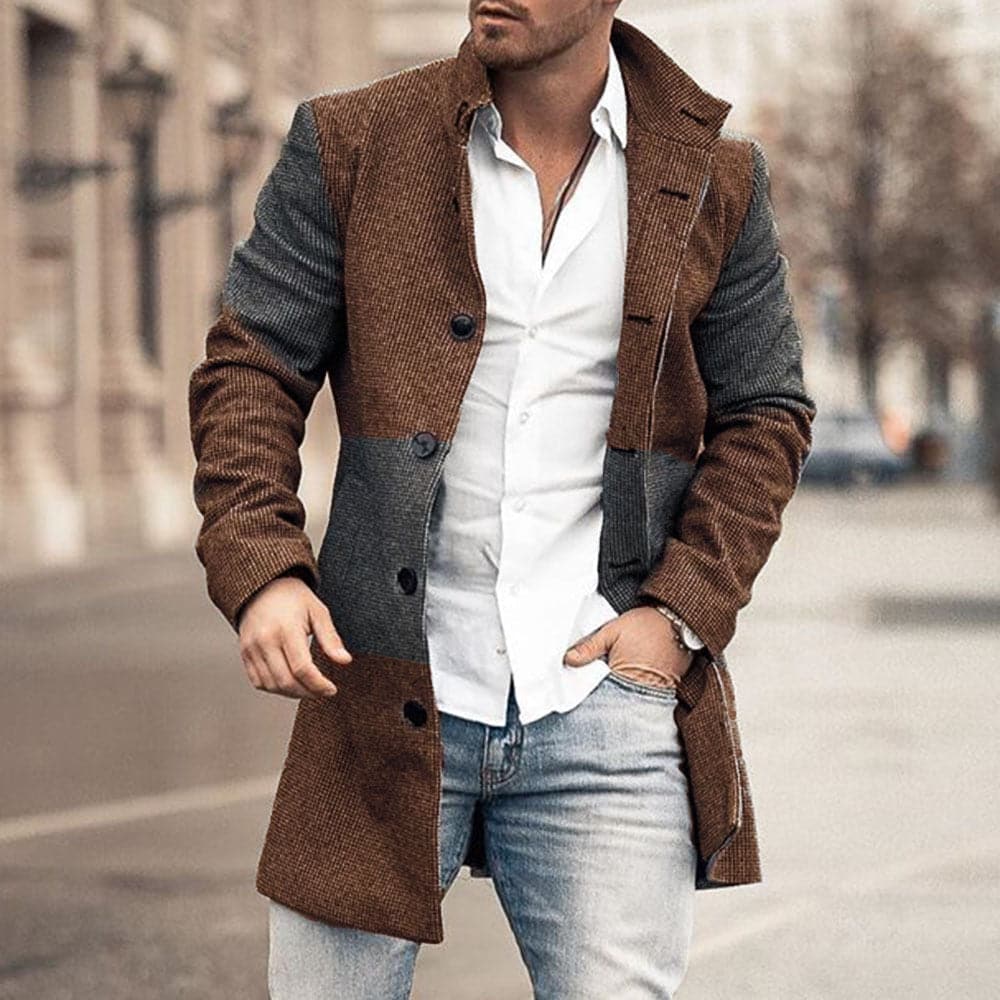 Leonardo – Abrigo de Lana con Estilo Clásico para Hombre
