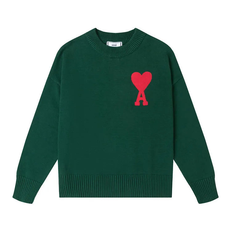 Amaria – Suéter de punto con detalle de corazón para mujer
