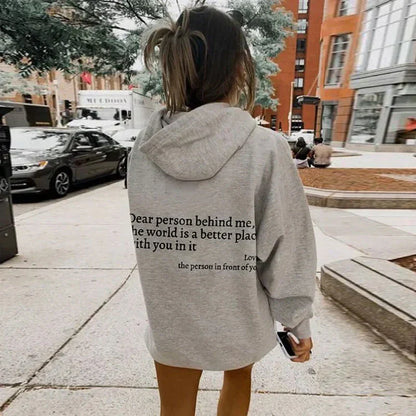 Aura - Sudadera con capucha y mensaje motivador