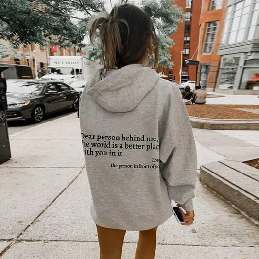 Aura - Sudadera con capucha y mensaje motivador