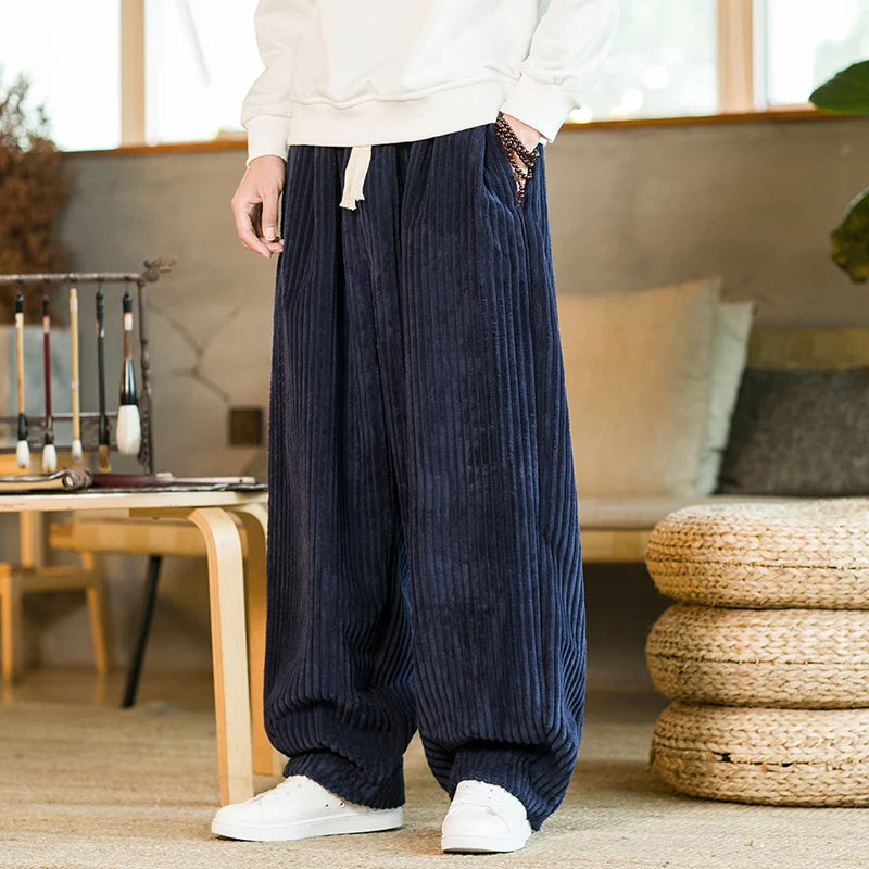 Oliver – Relaxed Wide-Leg Corduroy Trousers