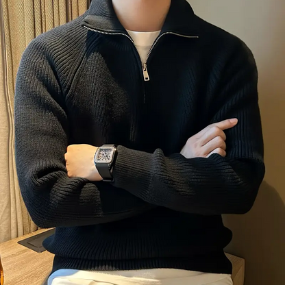 Javier – Jersey de punto con cremallera para hombre