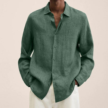Adrián – Camisa de Lino de Corte Relajado para Hombre