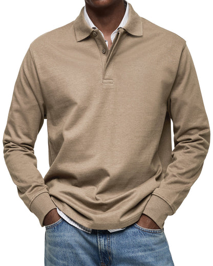 Daniel - Polo de hombre manga larga con cuello clásico