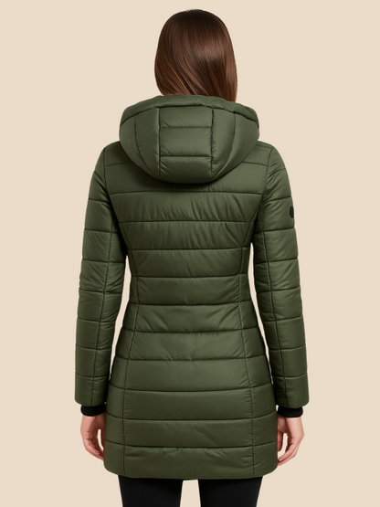 Valentina – Chaqueta acolchada de invierno con capucha para mujer
