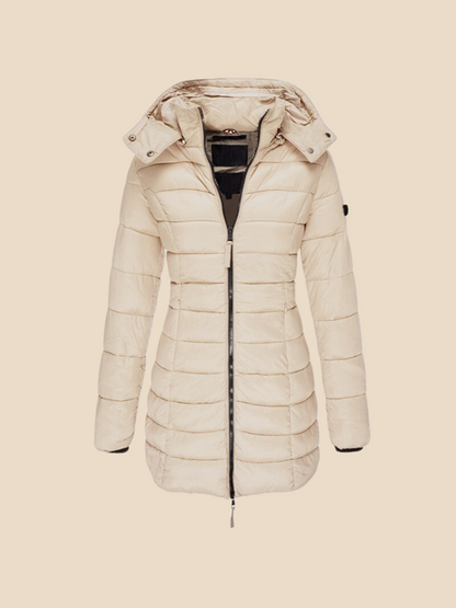 Valentina – Chaqueta acolchada de invierno con capucha para mujer