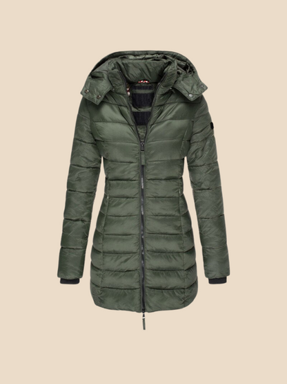 Valentina – Chaqueta acolchada de invierno con capucha para mujer