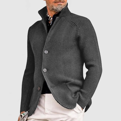Leandro – Chaqueta de Punto con Botones para Hombre