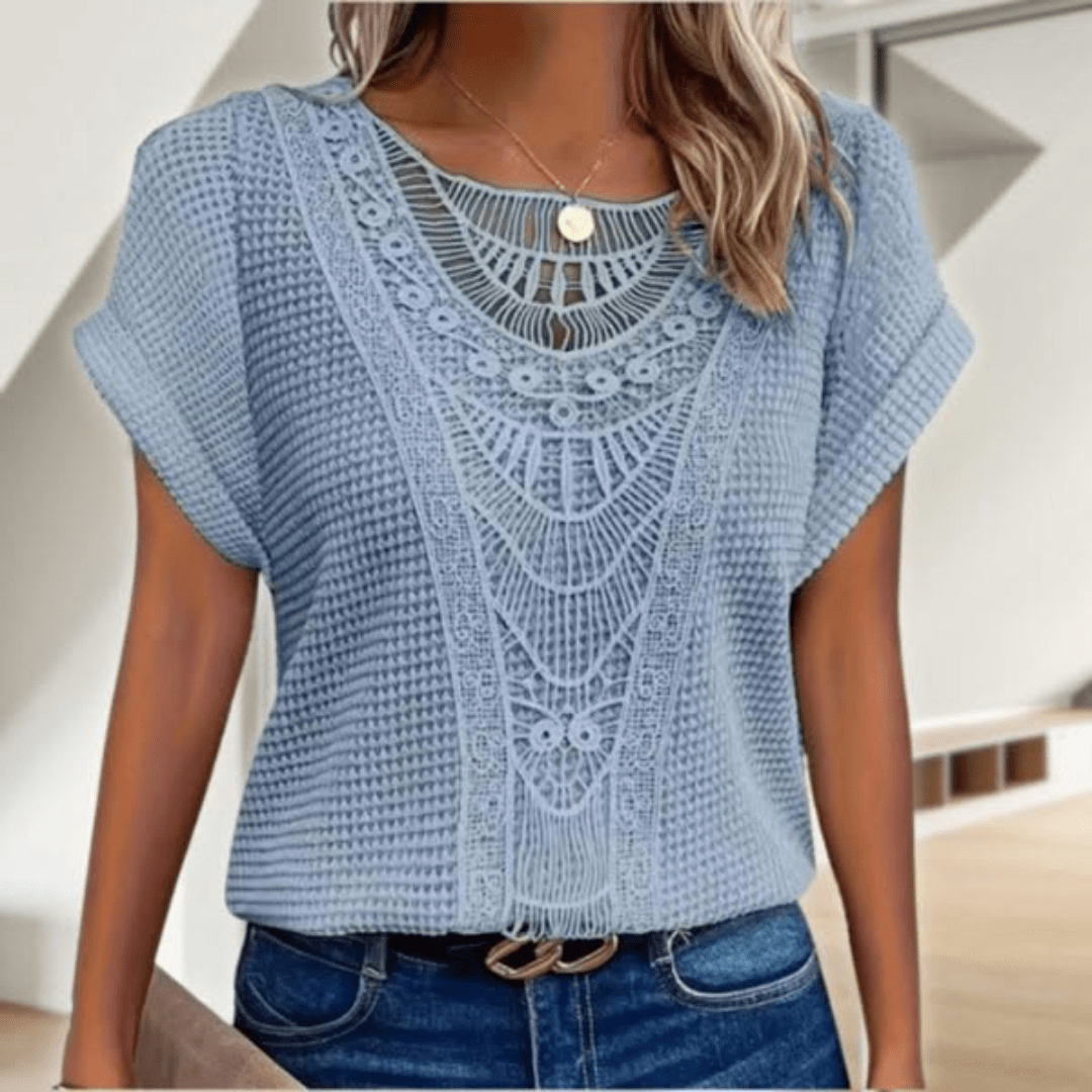Isabella – Elegante blusa inspirada en Ibiza