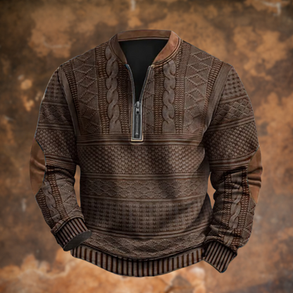 Álvaro – Suéter Texturizado con Cremallera para Hombre