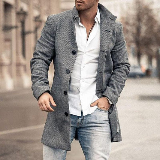 Leonardo – Abrigo de Lana con Estilo Clásico para Hombre