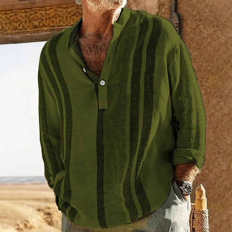 Mateo - Camisa de lino a rayas