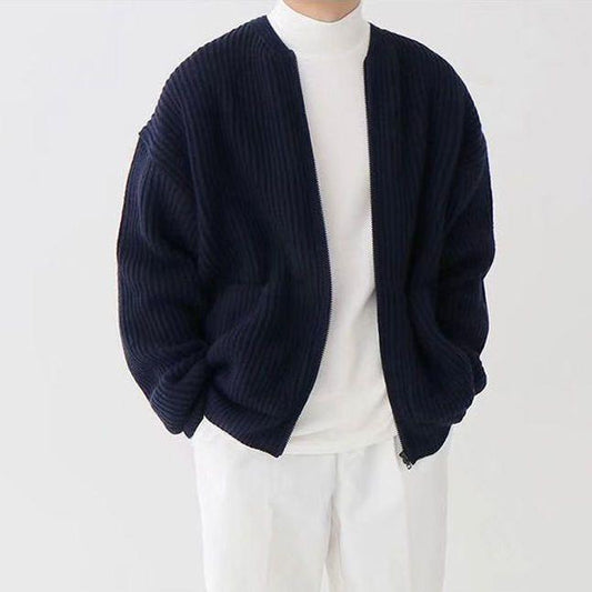 Matías - Chaqueta de hombre con cremallera y tejido