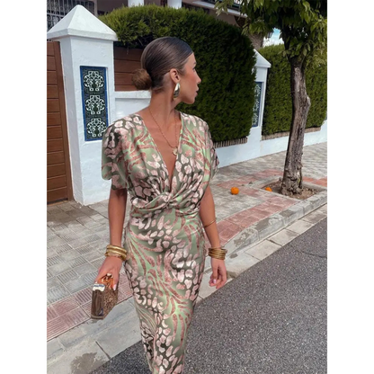 Isabel – Vestido de mujer con escote en V Fluido y cómodo