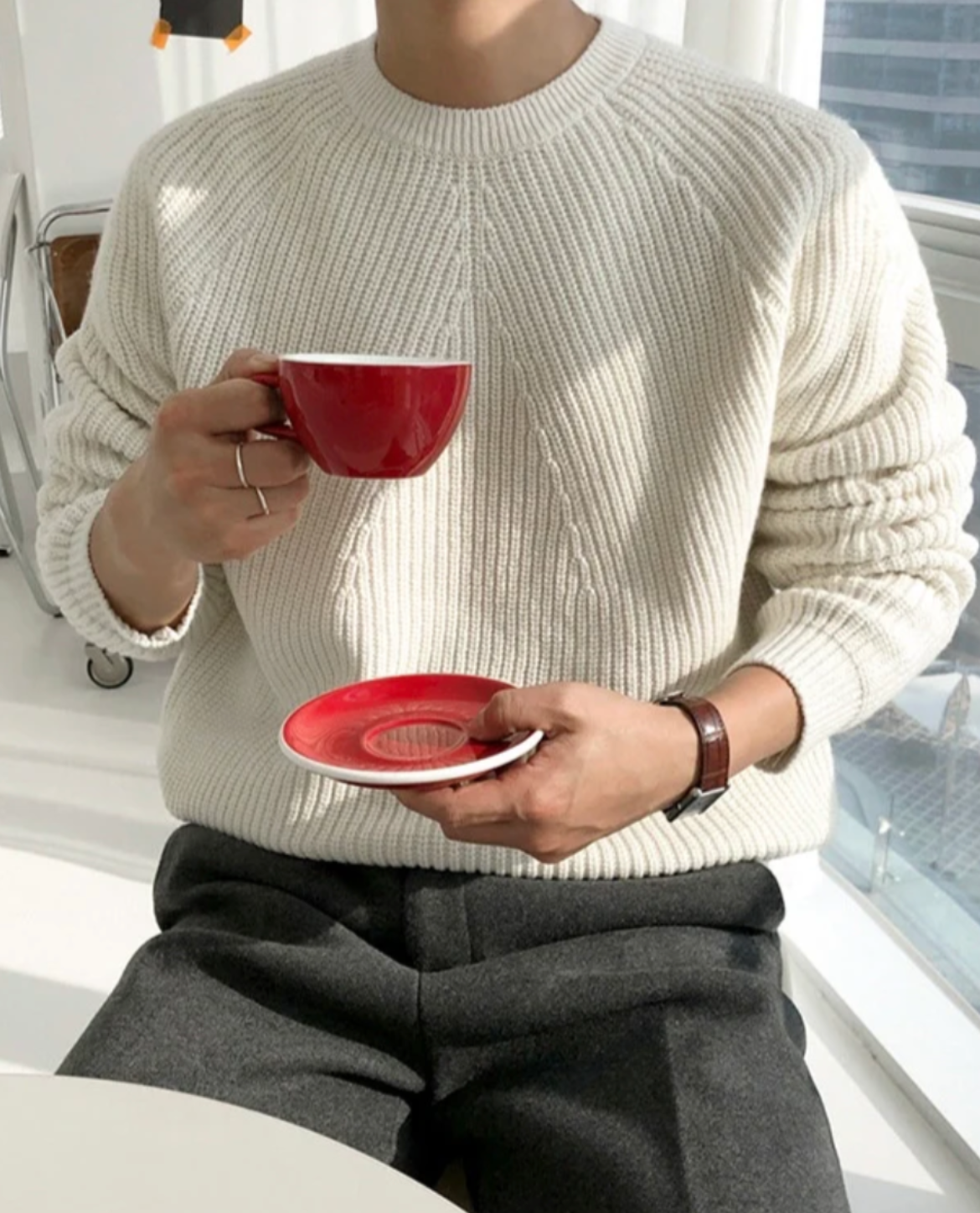 Mateo – Jersey de punto grueso para hombre