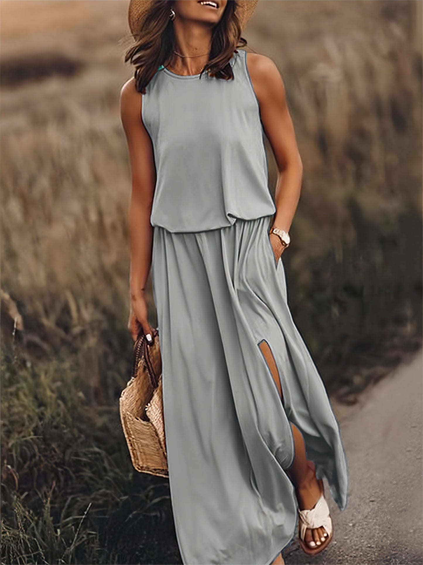 Clara – Vestido maxi boho de diseño elegante