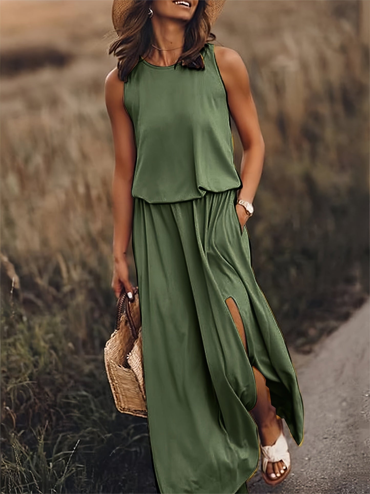 Clara – Vestido maxi boho de diseño elegante