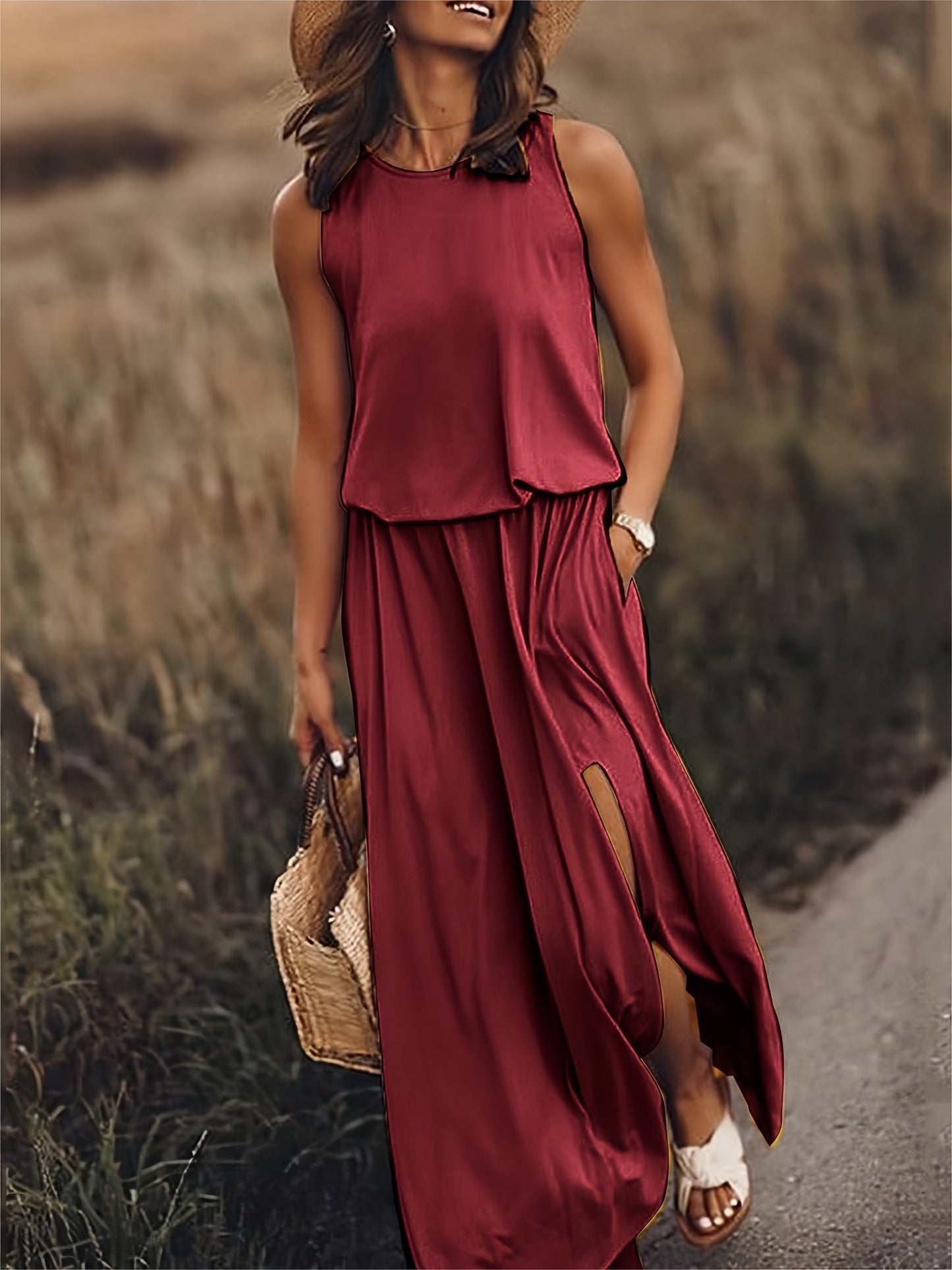 Clara – Vestido maxi boho de diseño elegante