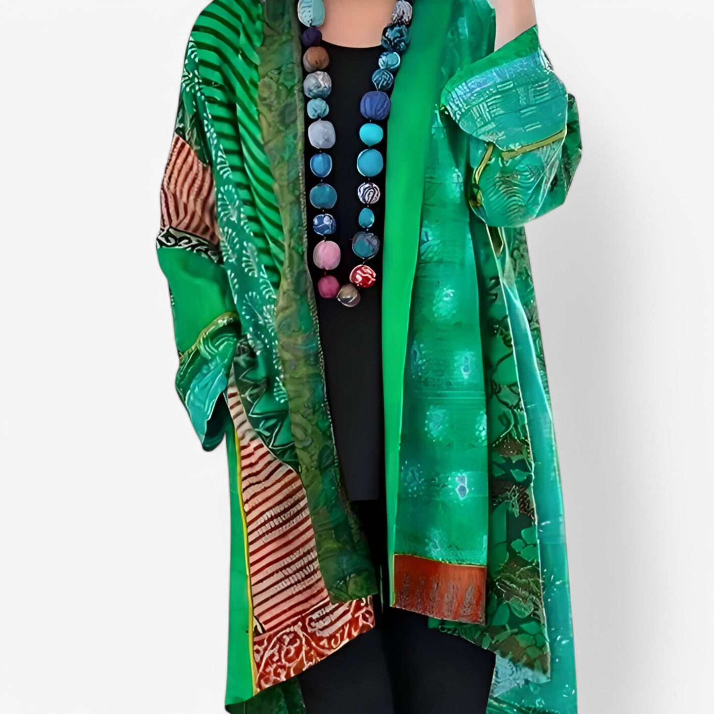 Elena – Kimono estampado fluido mujer