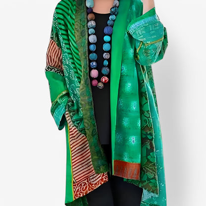 Elena – Kimono estampado fluido mujer