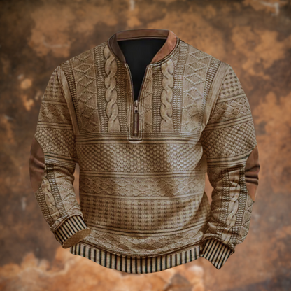 Álvaro – Suéter Texturizado con Cremallera para Hombre