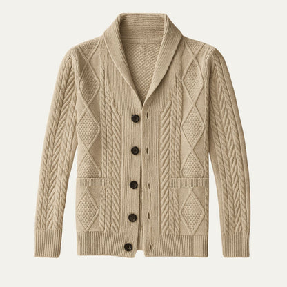 Tomás – Cárdigan de punto trenzado para hombre
