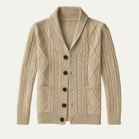 Tomás – Cárdigan de punto trenzado para hombre