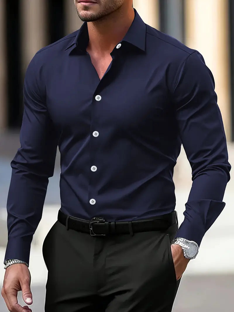 Gabriel – Camisa Slim Fit de Estilo Moderno para Hombre
