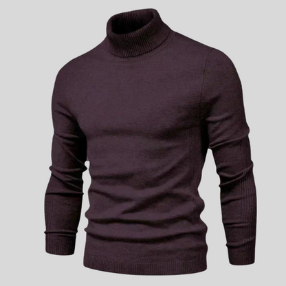 Carlos – Jersey de punto con cuello alto para hombre