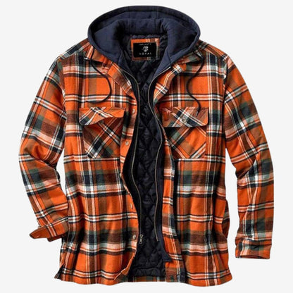 Leandro - Sobrecamisa Algodón acolchada hombre con capucha