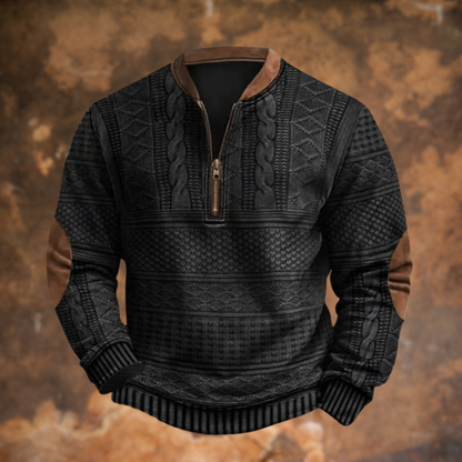 Álvaro – Suéter Texturizado con Cremallera para Hombre