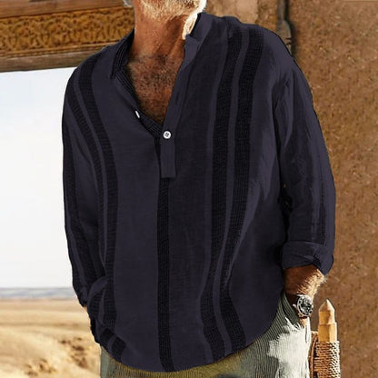 Mateo - Camisa de lino a rayas