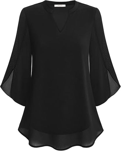 Sophie – Blusa linen elegante para mujer corte relajado