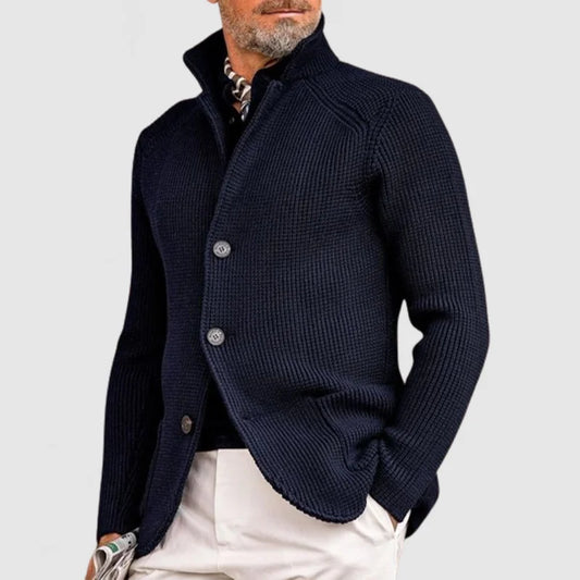 Leandro – Chaqueta de Punto con Botones para Hombre