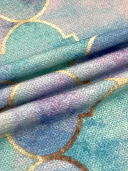 Mira – Jersey de Punto Estampado con Cuello Alto para Mujer