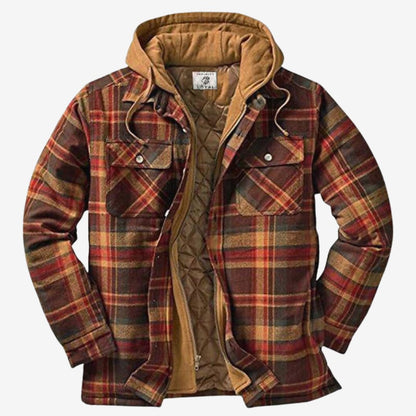Leandro - Sobrecamisa Algodón acolchada hombre con capucha